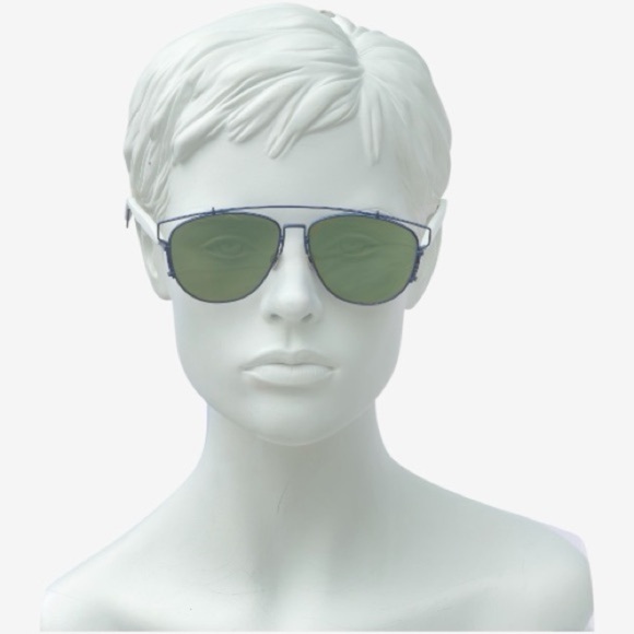 Dior Women’s Technologic Flat Mirror Green Blue White Unisex Sunglasses TVCAF main image 9